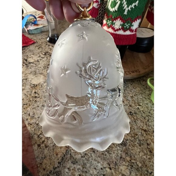 Mikasa Glass Bell  "Silent NIght" - Picture 4 of 4